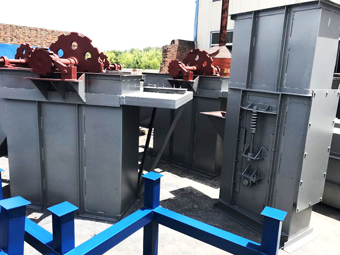 NE200斗式提升機(jī)回料問(wèn)題如何解決?(NE200斗式提升機(jī)動(dòng)力配置)